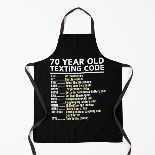 Item preview, 70 Year Old Senior Texting Code designed and sold by SonnyZDavis.