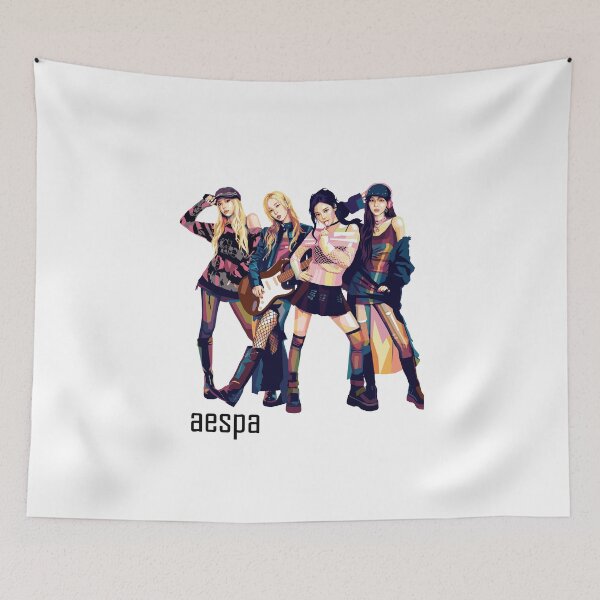 Item preview, aespa (kpop) pop art designed and sold by princejolin.