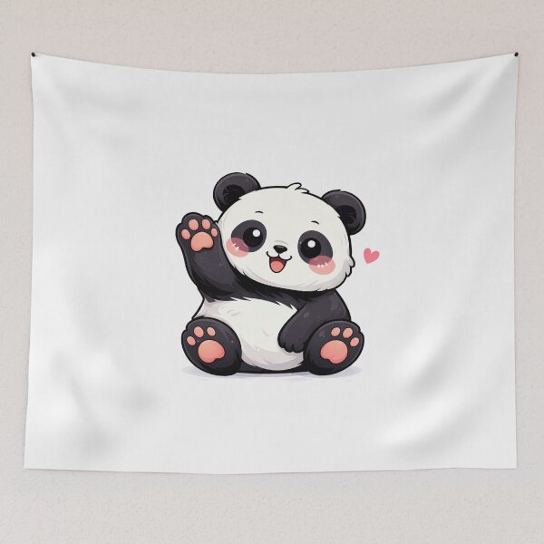 Item preview, Cute Panda Kawaii Panda Cartoon Aesthetic Animal Design designed and sold by Lovestickerco.