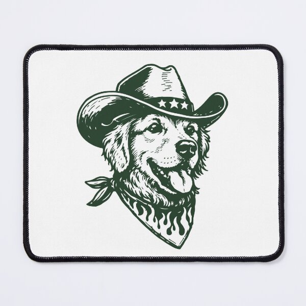 Item preview, Golden Retriever Cowboy Western Outlaw Dog designed and sold by BrownHorse90s.