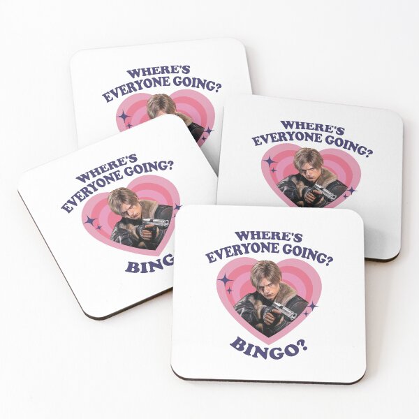 Item preview, Leon Kennedy Where's Everyone Going Bingo designed and sold by madebycoolsouls.