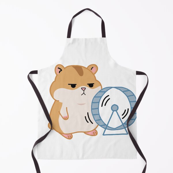 Item preview, Tired Hamster in Wheel- Moody Cute Cartoon Sticker designed and sold by pn_terest.