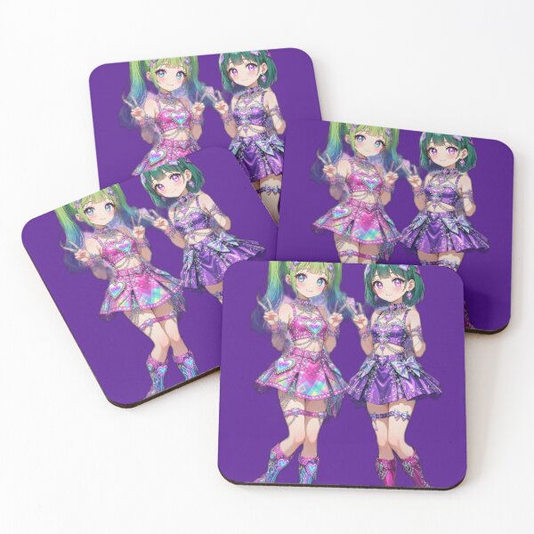 Item preview, Neon Idol Twin Magical Girls Tokyo Night designed and sold by RadaQueen.