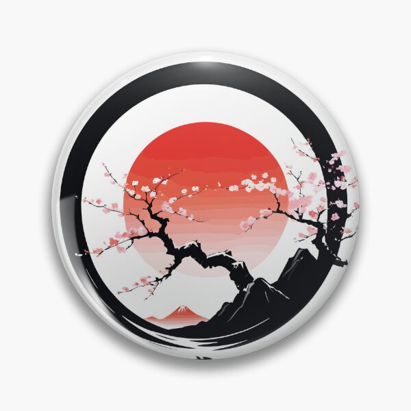 Item preview, The breath of the cherry blossom Sakura on Fuji San designed and sold by Kooki Designs.