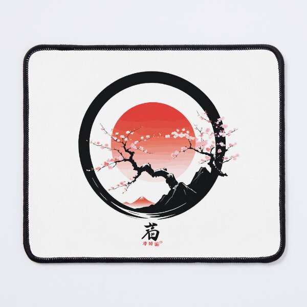 Item preview, The breath of the cherry blossom Sakura on Fuji San designed and sold by Kooki Designs.
