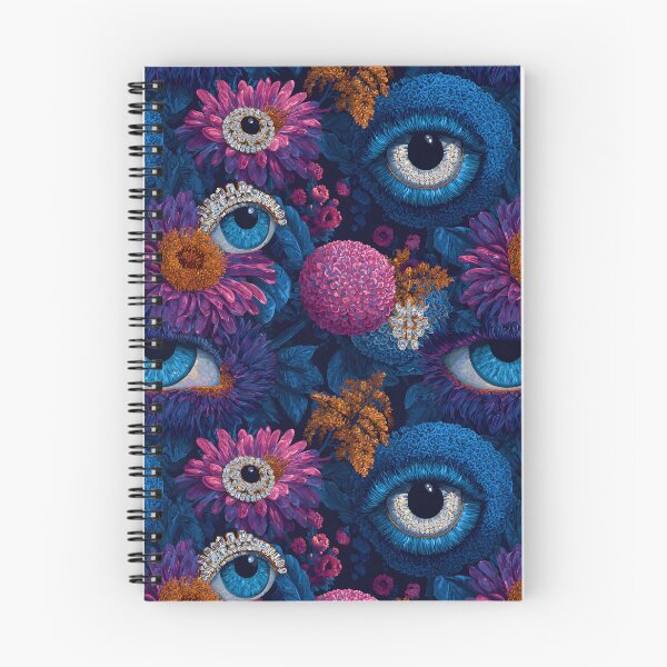 Item preview, Surreal Floral Evil Eyes Botanical Pattern designed and sold by SecretDicer.