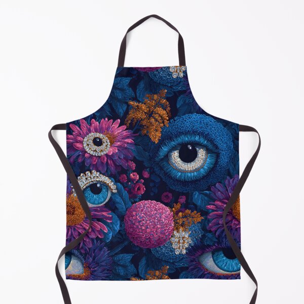 Item preview, Surreal Floral Evil Eyes Botanical Pattern designed and sold by SecretDicer.