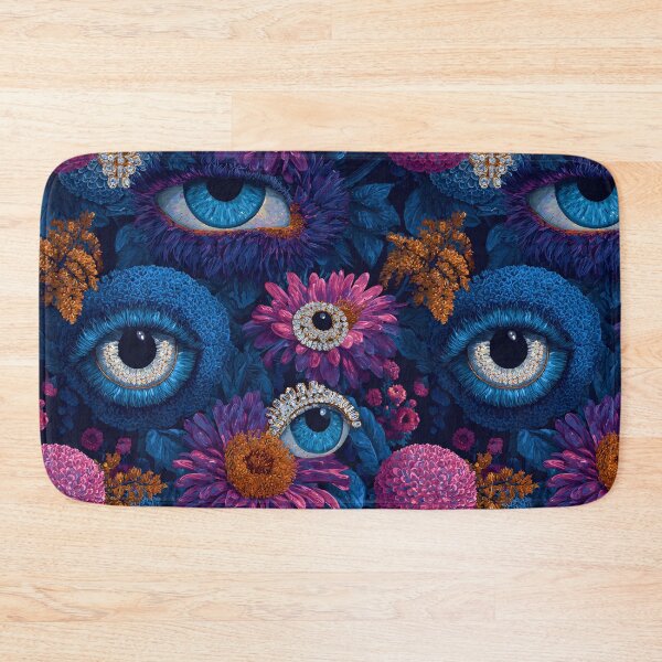 Item preview, Surreal Floral Evil Eyes Botanical Pattern designed and sold by SecretDicer.