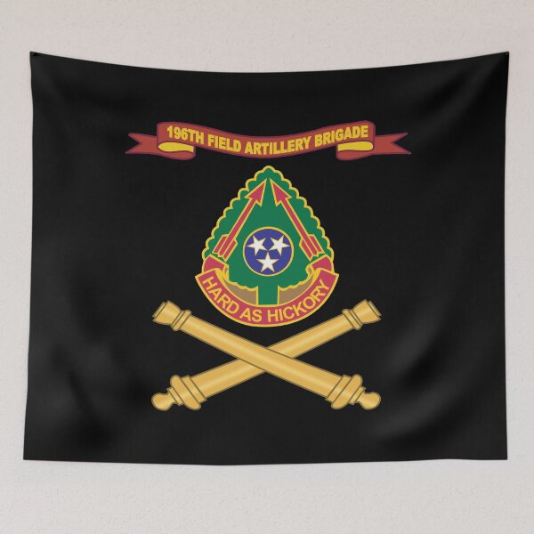 Item preview, Army - 196th Field Artillery Brigade DUI w Ribbon - Br X 300 designed and sold by Military Insignia Products.