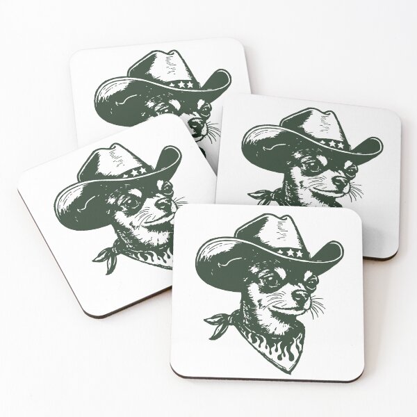 Item preview, Chihuahua Cowboy Western Outlaw Dog designed and sold by BrownHorse90s.