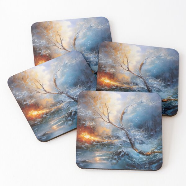 Item preview, Beautiful winter art with light, water and snow designed and sold by Photopat.