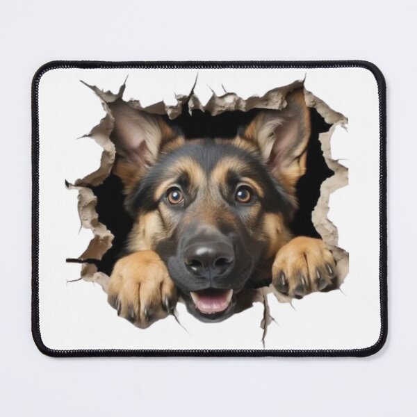 Item preview, Dog Breaking Through Wall | Funny 3D Dog Wall Illusion Design designed and sold by RSOriginals.