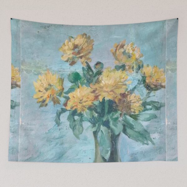 Item preview, Vase of Chrysanthemums designed and sold by SharonTheFirst.