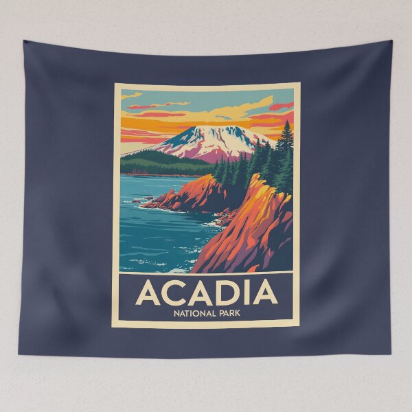 Item preview, Acadia National Park - Maine  designed and sold by StudioRedKoala.