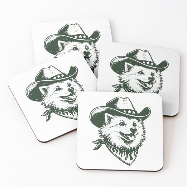 Item preview, Pomeranian Cowboy Western Outlaw Dog designed and sold by BrownHorse90s.