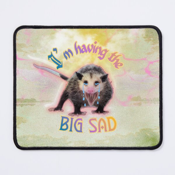Item preview, Opossum Big SAD trash energy designed and sold by mooncakekaro.