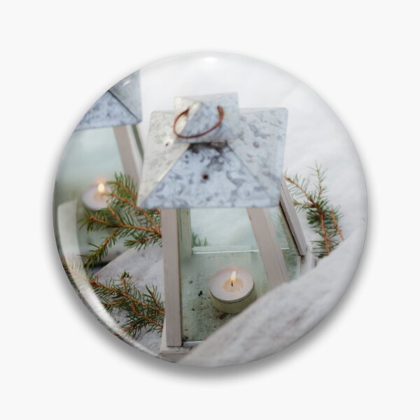 Item preview, Lanterns with Candlelight on Snowy Winter Surface designed and sold by katifinell.
