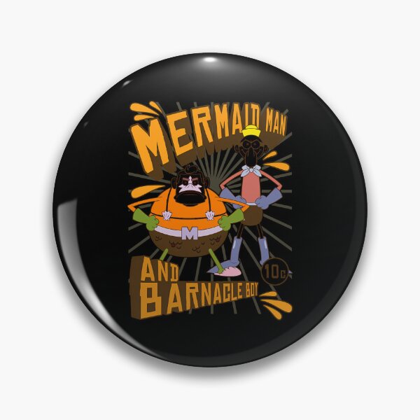Item preview, Spongebob Squarepants Mermaid Man And Barnacle Boy designed and sold by PonifasioSamoa.
