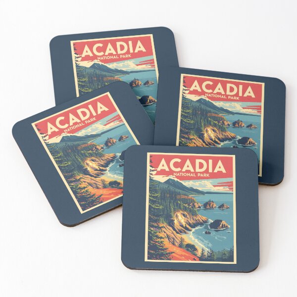 Item preview, Acadia National Park - Maine  designed and sold by GoodOldVintage.