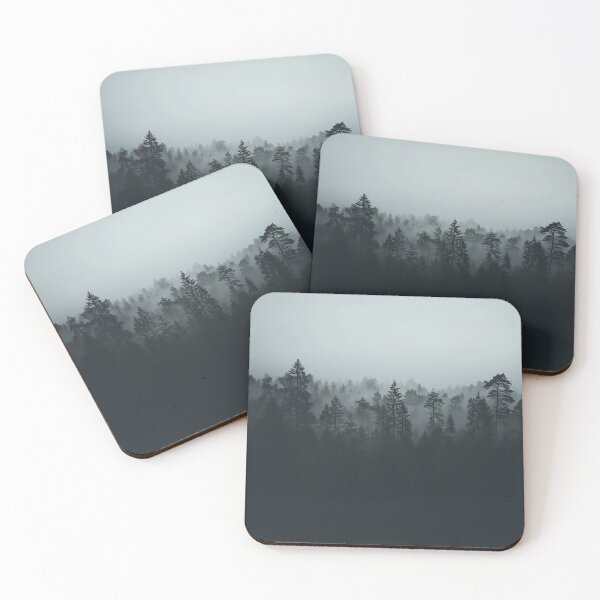 Item preview, Silent Foggy Woodland Pine Landscape designed and sold by Christian Weiss.