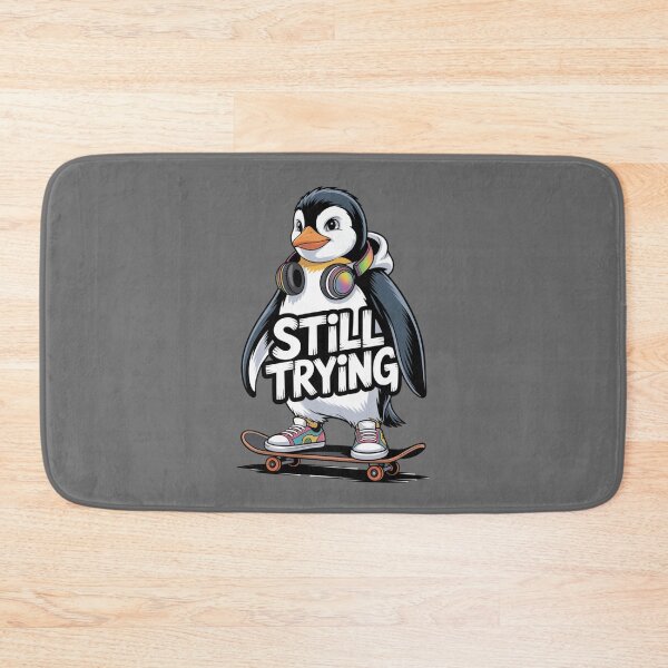 Item preview, graffiti penguin skater – board tricks - streetwear - kickflip - skateboarding - skater - skate life - skate culture  - Skateboarding animal designed and sold by JansenGS.