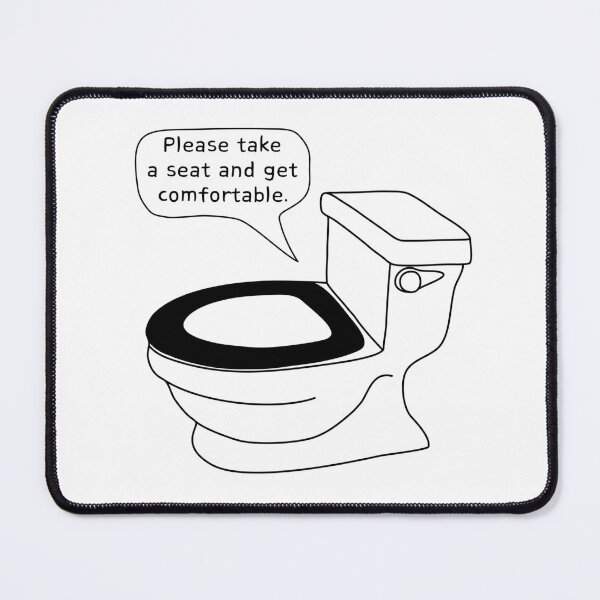 Item preview, Take a seat - toilet humor designed and sold by Stick People Designs.