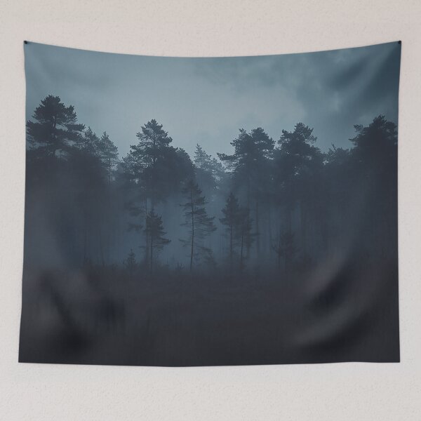 Item preview, Stormy Mist Over Pine Forest designed and sold by Christian Weiss.