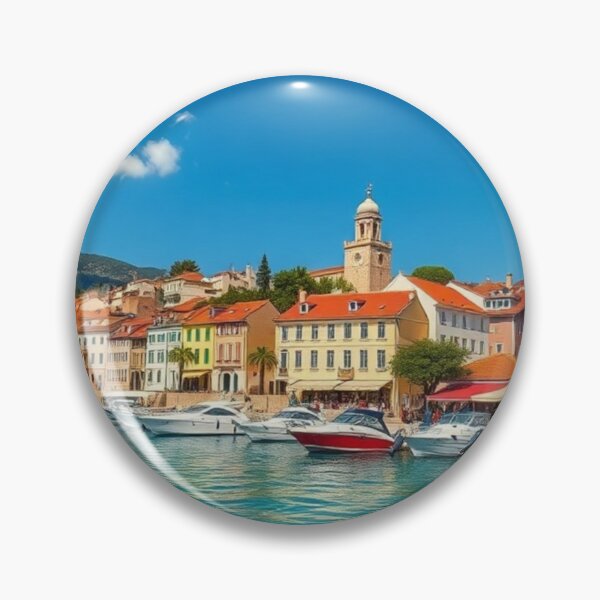 Item preview, Luxury Yachts in Mediterranean Coastal Harbor designed and sold by Vida e Arte.