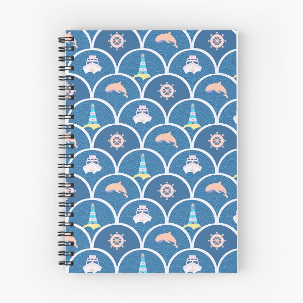 Item preview, Nautical Ships Whales and Lighthouse NO06 designed and sold by HueyDesign.