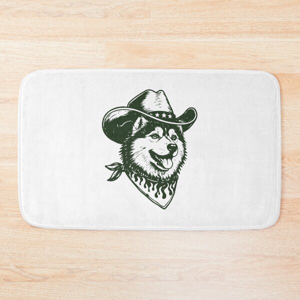 Item preview, Husky Cowboy Western Outlaw Dog designed and sold by BrownHorse90s.