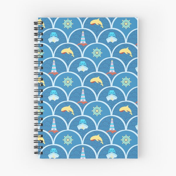 Item preview, Nautical Ships Whales and Lighthouse NO07 designed and sold by HueyDesign.