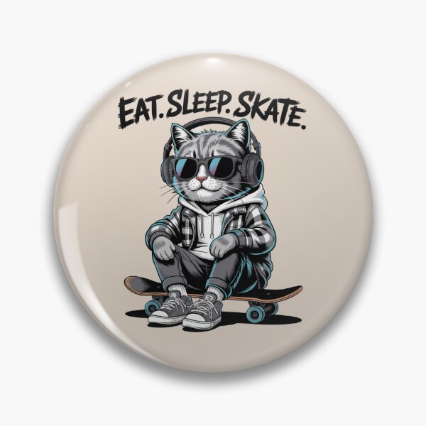 Item preview, graffiti cat skater – board tricks - streetwear - kickflip - skateboarding - skater - skate life - skate culture  - Skateboarding animal designed and sold by JansenGS.
