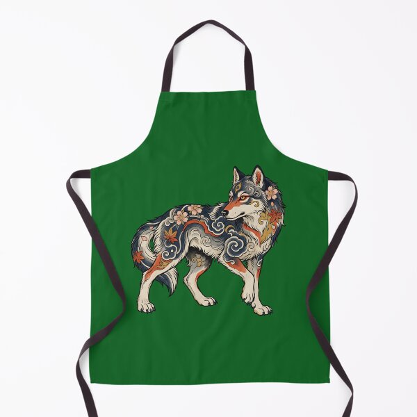 Item preview, Japanese Wolf Tattoo Art With Sakura Flowers designed and sold by Gear Camel.