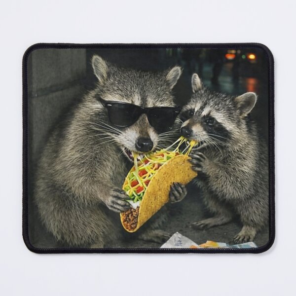 Item preview, Funny Raccoon Eating Taco Cool Sunglasses Cute Animal Meme designed and sold by PhocoNibict.