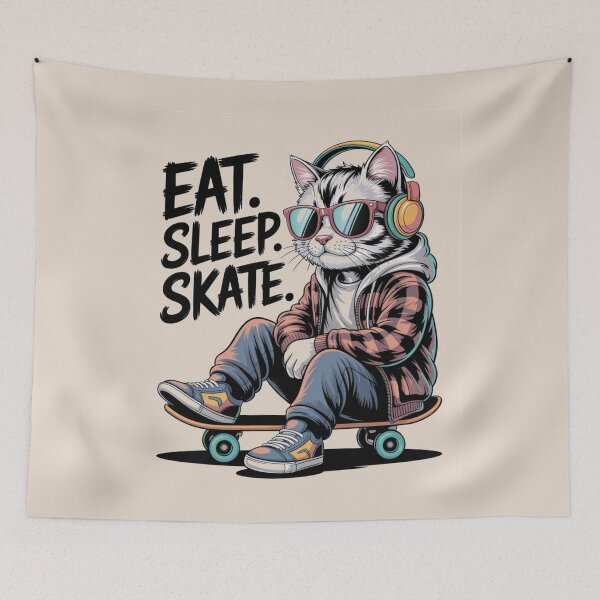 Item preview, skateboarding - skateboard - skater - skate life - skate culture - skatepark - streetwear - urban style - graffiti typography - cute skater - animal skater - skate pun - funny skate quote - kawaii designed and sold by JansenGS.