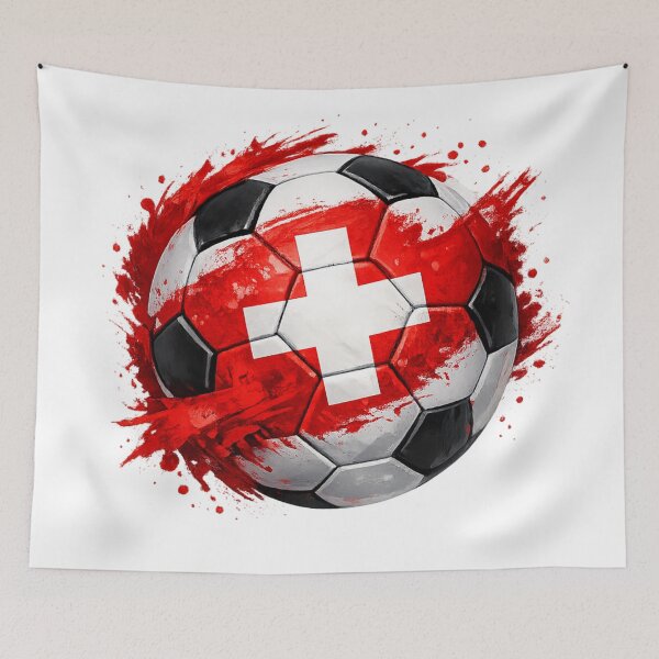 Item preview, Swiss Soccer Spirit – Switzerland Flag Football Design designed and sold by RolMerch.