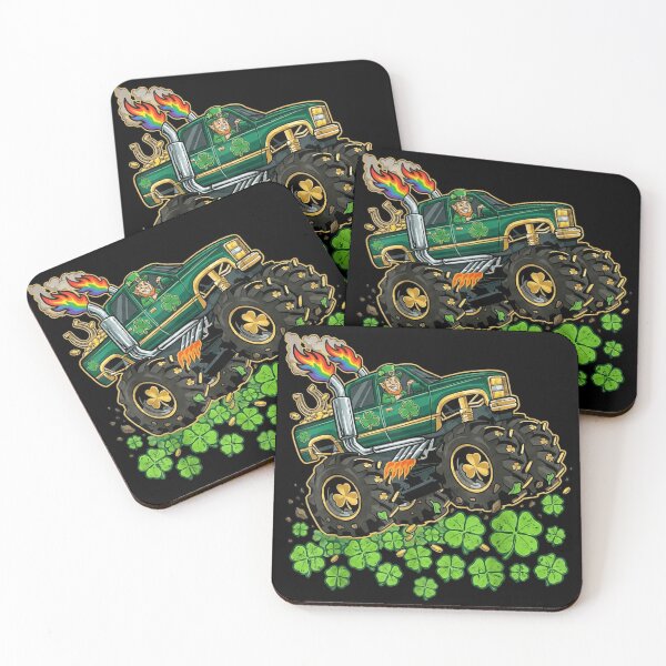 Item preview, Funny Leprechaun Monster Truck St Patricks Day Shamrock designed and sold by PhocoNibict.