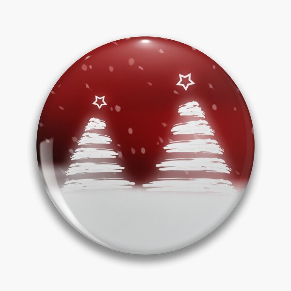 Item preview, Stylized Christmas Trees with Falling Snow on Red Background designed and sold by katifinell.