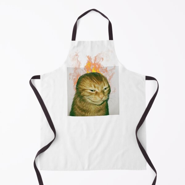 Item preview, Fire Cat Dank meme designed and sold by mooncakekaro.