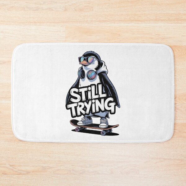 Item preview, graffiti penguin skater – board tricks - streetwear - kickflip - skateboarding - skater - skate life - skate culture  - Skateboarding animal designed and sold by JansenGS.