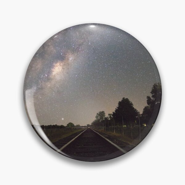 Item preview, Railway Tracks Into Starry Sky Photographic Print designed and sold by Mother-Nature65.