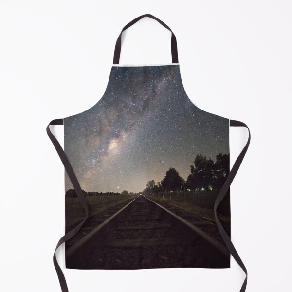 Item preview, Railway Tracks Into Starry Sky Photographic Print designed and sold by Mother-Nature65.
