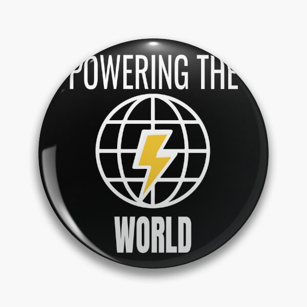 Item preview, Powering The World - Proud Professional Electrician Graphic gift Design designed and sold by Dantin.