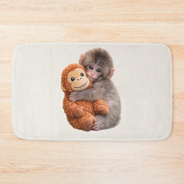 Item preview, Punch - Cute Sad Punch Baby Monkey Hugging Orangutan Plush Toy | Kawaii Comfort Friendship Team Punch Art designed and sold by PopCulturePixel.