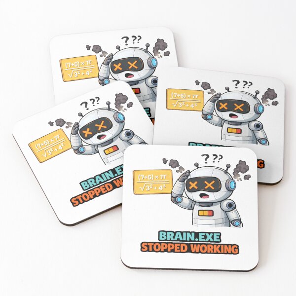 Item preview, Brain.exe Stopped Working Funny Robot designed and sold by the-dovlat.