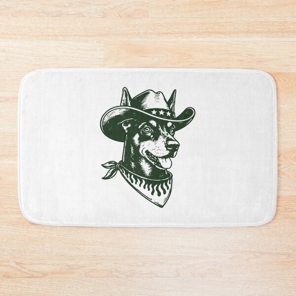 Item preview, Doberman Cowboy Western Outlaw Dog designed and sold by BrownHorse90s.