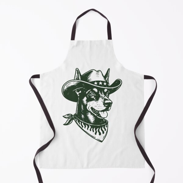 Item preview, Doberman Cowboy Western Outlaw Dog designed and sold by BrownHorse90s.