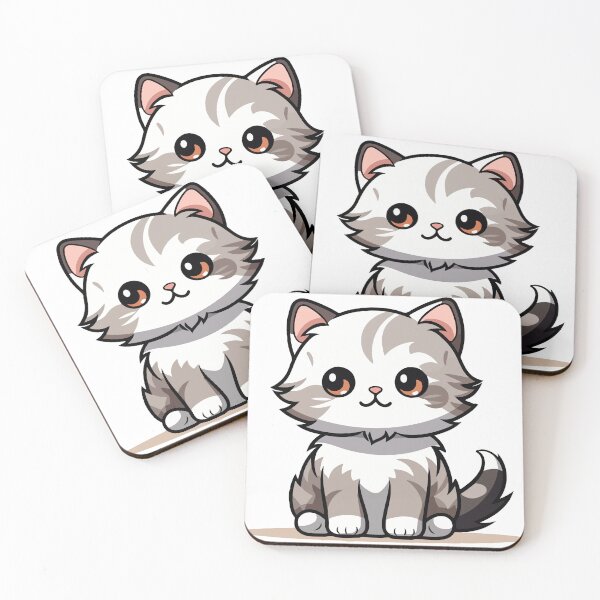 Item preview, Kawaii Cat – Adorable and Cute Feline designed and sold by Infinite Art.