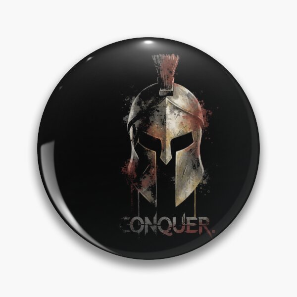 Item preview, Conquer Spartan Helmet Grungy Warrior Design designed and sold by Faithful Inspiration.