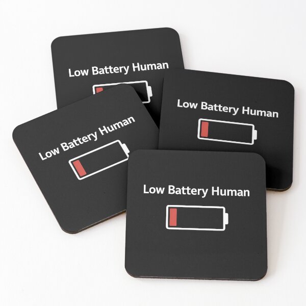 Item preview, Low Battery Human Funny Meme Design designed and sold by Tropivaro.